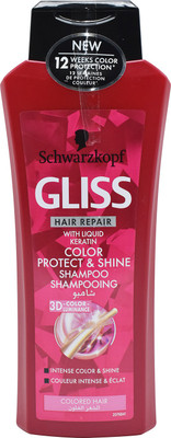 

Schwarzkopf Gliss Hair Repair Color Protect & Shine Shampoo, Colored Hair - 400ml(400 ml)