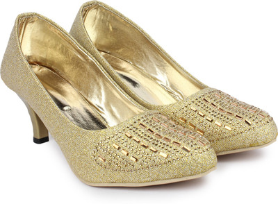 

Bonzer Women Gold Heels
