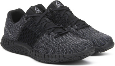 

REEBOK PRINT RUN ULTK Running Shoes For Men(Black, Grey, Blk/coal/dust/wht/pwtr