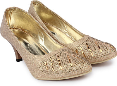 

Bonzer Women Gold Heels