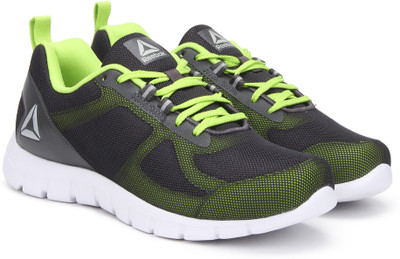 

REEBOK SUPER LITE 2.0 Running Shoes For Men(Black, Green, Ash grey/semisolar yellow