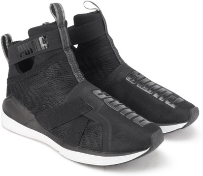 

Puma Fierce Strap Swirl Wn s Training & Gym Shoes For Women(Black, Puma black-puma white