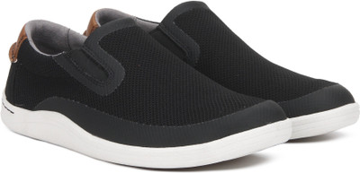Clarks Mapped Step Black Combi Sneakers For Men(Black, White
