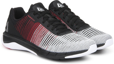 

REEBOK FSTR FLEXWEAVE Running Shoes For Men(Black, White, White/primal red/black