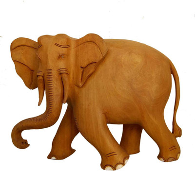 

Plen Elephant mk123 Decorative Showpiece - 21 cm(Wooden, Brown)