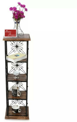 

Onlineshoppee AFR1033 Solid Wood End Table(Finish Color - Walnut Brown)