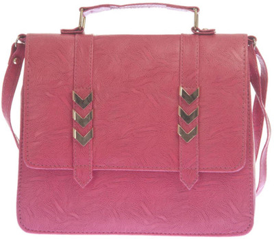 

Aliado Women Casual Pink Leatherette Sling Bag