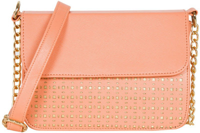 

ADISA Women Evening/Party Pink PU Sling Bag