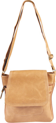 

EMOSHA Men & Women Casual Beige PU Sling Bag