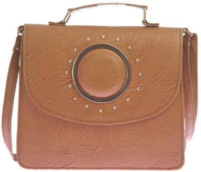 

Aliado Women Casual Brown Leatherette Sling Bag