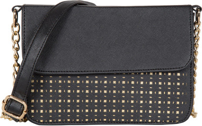 

ADISA Women Evening/Party Black PU Sling Bag
