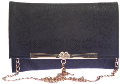 

Aliado Women Evening/Party Black Leatherette Sling Bag