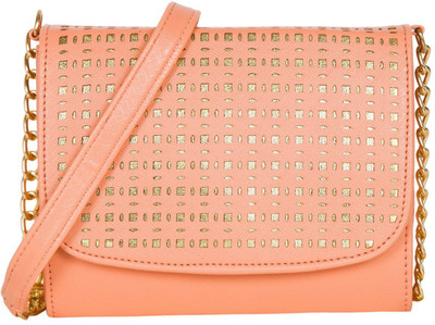 

ADISA Women Evening/Party Pink PU Sling Bag