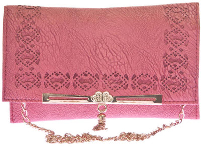 

Aliado Women Evening/Party Pink Leatherette Sling Bag