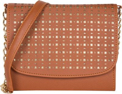 

ADISA Women Casual Tan PU Sling Bag