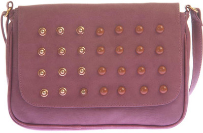 

Aliado Women Casual Purple Leatherette Sling Bag
