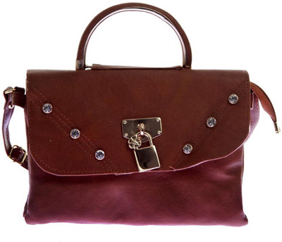 

Aliado Women Casual Brown Leatherette Sling Bag