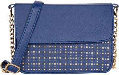 

ADISA Women Evening/Party Blue PU Sling Bag