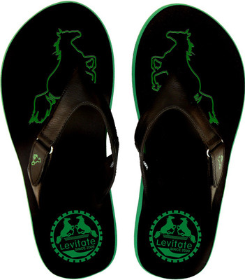 

Levitate HORSE Flip Flops, Black green