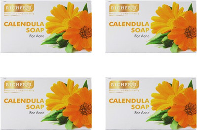 

Richfeel Calendula Soap for Acne (Pack of 4)(75 g, Pack of 4)