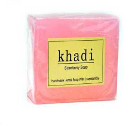 

Vagad's KHADI STRAWBERRY SOAP-125GM pack of 3(0.375 g, Pack of 3)