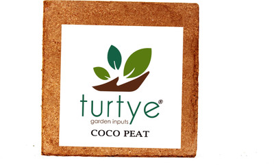 

Turtye Cocopeat 5 Kg's - Expands upto 70 to 75 litrs of Peat Powder for Gardening Pots Soil Manure(5000 g Cake)