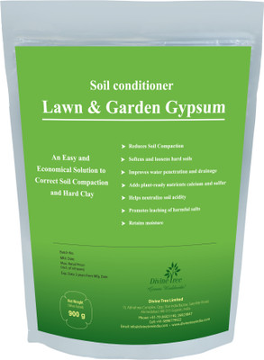 

Divine Tree Gypsum Powder For Plant Calcium Sulfate Soil Conditioner For Lawn and Garden Soil Manure(900 g Powder)