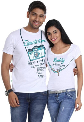 Buy BonOrganik Printed Couple Round 