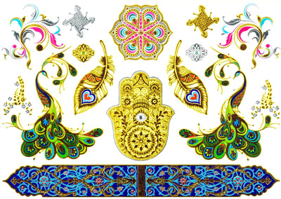 

Kauberi Jewels Arabic Tattoos(Arabic)