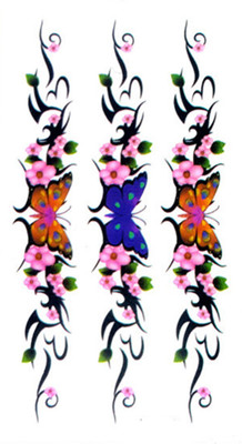 

Savii Colored Butterfly Flowers Wrist Design(Colored Butterfly Flowers Wrist Design)