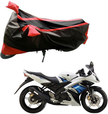 Purpleheart Two Wheeler Cover for Yamaha(YZF R15 S, Black, Red)