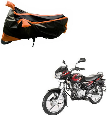 Purpleheart Two Wheeler Cover for Bajaj(Discover 150 f, Black, Orange)
