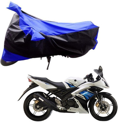 Purpleheart Two Wheeler Cover for Yamaha(YZF R15 S, Black, Blue)