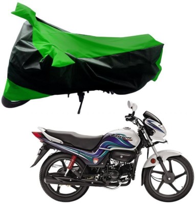 Purpleheart Two Wheeler Cover for Hero(Passion Pro TR, Black, Green)