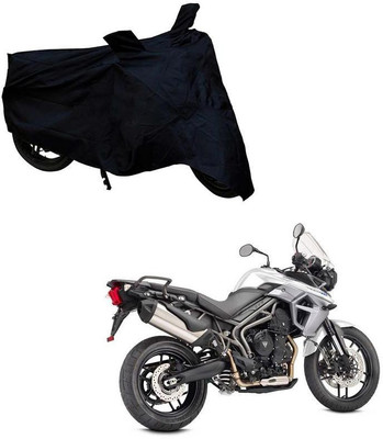 Purpleheart Two Wheeler Cover for Triumph(Tiger 800 XR, Black)