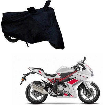 Purpleheart Two Wheeler Cover for DSK Benelli(TNT R, Black)