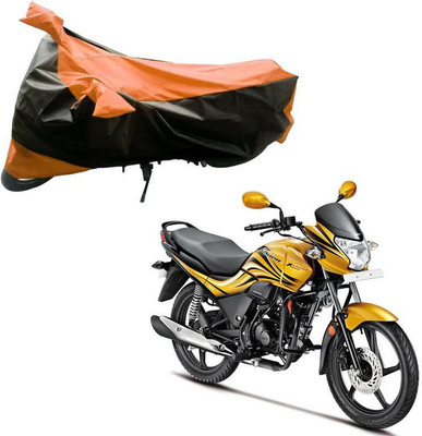 Purpleheart Two Wheeler Cover for Hero(Passion Xpro, Black, Orange)