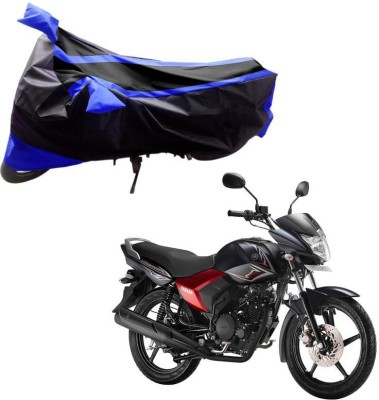 Purpleheart Two Wheeler Cover for Yamaha(Saluto, Black, Blue)