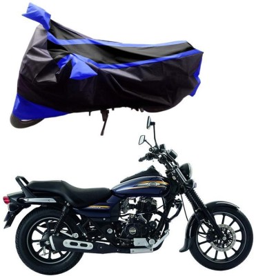 Purpleheart Two Wheeler Cover for Bajaj(Avenger 220 Street, Black, Blue)