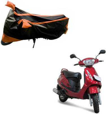 Purpleheart Two Wheeler Cover for Mahindra(Duro DZ, Black, Orange)