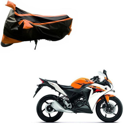 Purpleheart Two Wheeler Cover for Honda(CBR 150R, Black, Orange)