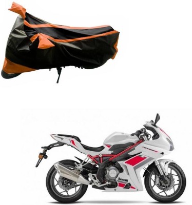 Purpleheart Two Wheeler Cover for DSK Benelli(TNT R, Black, Orange)