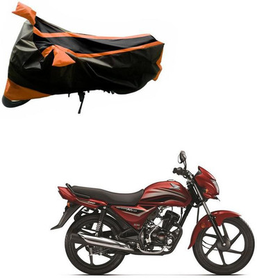 Purpleheart Two Wheeler Cover for Honda(Dream Neo, Black, Orange)