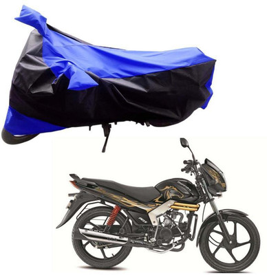 Purpleheart Two Wheeler Cover for Mahindra(Centuro, Black, Blue)