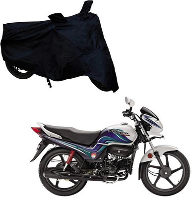 Purpleheart Two Wheeler Cover for Hero(Passion Pro TR, Black)