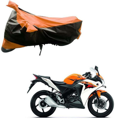 Purpleheart Two Wheeler Cover for Honda(CBR 150R, Black, Orange)