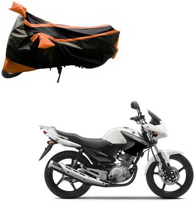 Purpleheart Two Wheeler Cover for Yamaha(YBR 125, Black, Orange)