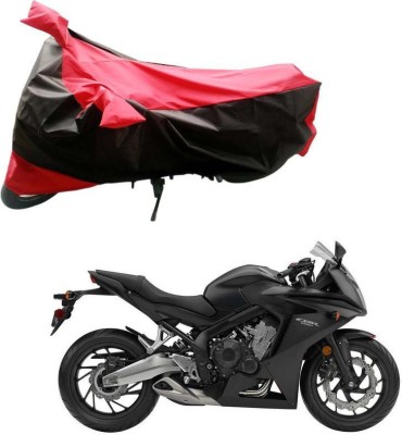 Purpleheart Two Wheeler Cover for Honda(CBR 650F, Black, Red)