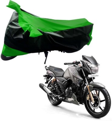 Purpleheart Two Wheeler Cover for TVS(Apache RTR 180, Black, Green)