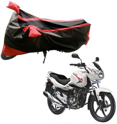 Purpleheart Two Wheeler Cover for Suzuki(GS 150R, Black, Red)